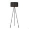 Homeroots 57.5 x 21.75 x 21.75 in. Morenci 1-Light Matte Black Floor Lamp 397942 - alternate 2